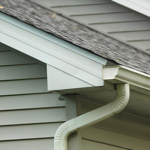 underside of a roof showing a fascia