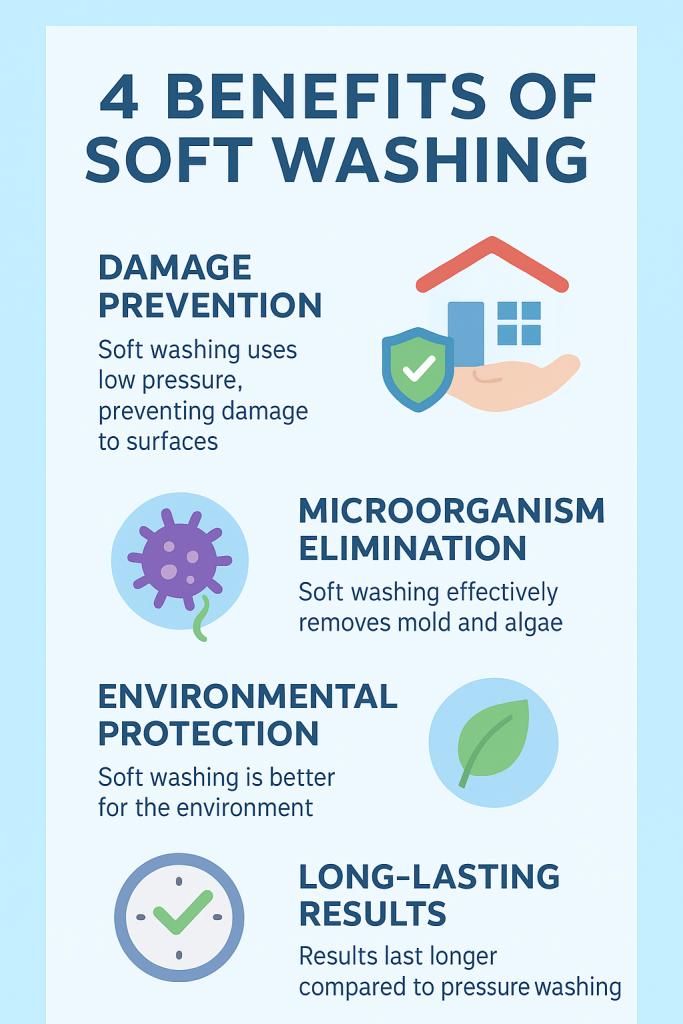 Benefits of soft wash