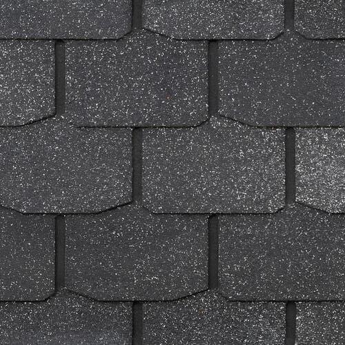 close-up of synthetic tile roofing